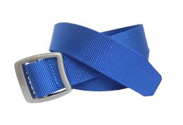 12 Wholesale Nylon Belts Mens One Size Color Blue
