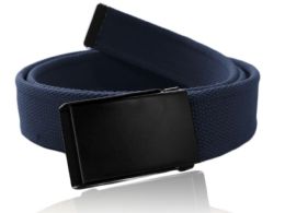 24 Pieces Canvas Belt Color Navy - Belts