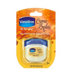 24 Wholesale Vaseline Lip Therapy 0.25z Creme Brulee
