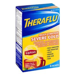 6 of Theraflu Cold And Flu Powder 6 Count Ms Day Cold