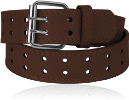 24 Wholesale Unisex Casual Belts Color Brown