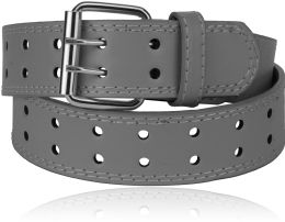 24 Bulk Unisex Casual Belts Color Grey