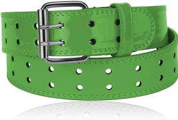 24 Bulk Unisex Casual Belts Color Green