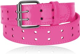 24 Wholesale Women Casual Belts Color Pink