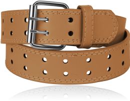 24 of Unisex Casual Belts Color Tan