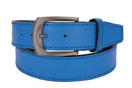 24 Pieces Leather Belts For Men Color Blue - Belts