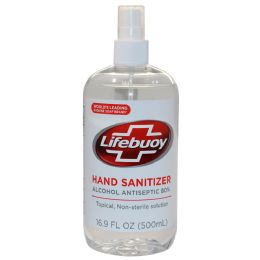 24 Wholesale Lifebouy Hand Sanitizer Spray 16.9z 500ml Alcohol Antiseptic
