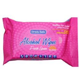 60 Wholesale Simply Safe Alcohol Wipe 20 Count
