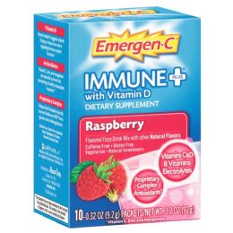 6 Pieces Emergen C Vitamin C 10 Count Immune Raspberry - Pain and Allergy Relief