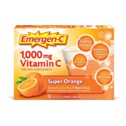 30 Bulk Emergen C Vitamin C 30 Count Super Orange