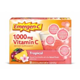 30 Pieces Emergen C Vitamin C 30 Count Tropical - Pain and Allergy Relief
