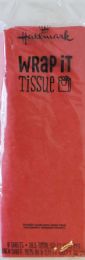 96 Wholesale Hallmark Gift Wrap 8 Sheets Red Tissue Paper