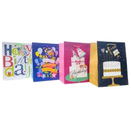 48 Bulk Party Solutions Birthday Gift Bag 33x45.7x10.2cm
