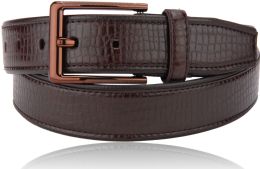 24 Wholesale Belts For Men Color Brown