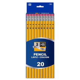 24 Wholesale #2 Yellow Pencil (20/pack)