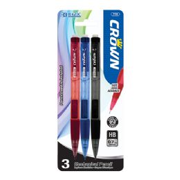 24 Wholesale Crown 0.7 Mm Mechanical Pencil (3/pack)