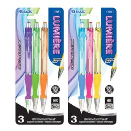 24 pieces Lumiere 0.7 Mm Mechanical Pencil W/ Grip (3/pack) - Pens & Pencils