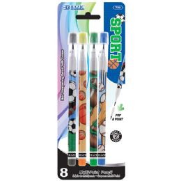 24 Wholesale Sports MultI-Point Pencil (8/pack)