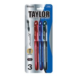 24 pieces Taylor Assorted Color Rollerball Pen (3/pack) - Pens & Pencils