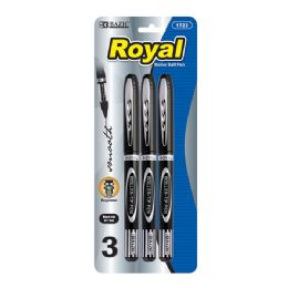 24 pieces Royal Black Rollerball Pen (3/pack) - Pens & Pencils