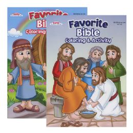 48 pieces Kappa Favorite Bible Stories Coloring & Activity Book - Coloring & Activity Books