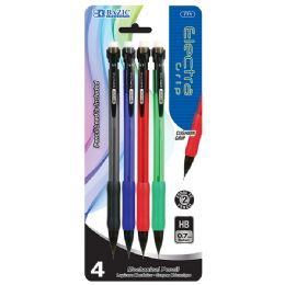 24 Wholesale Electra 0.7 Mm Mechanical Pencil With Grip (4/pack)
