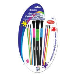 24 pieces Asst. Size Kid's Paint Brush Set (9/pack) - Paint, Brushes & Finger Paint