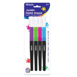 24 pieces Jumbo Kid's Paint Brush Set (4/pack) - Paint, Brushes & Finger Paint