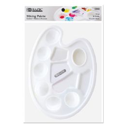 24 pieces Oval 10-Mixing Palette W/ Thumb Hole - Paint, Brushes & Finger Paint