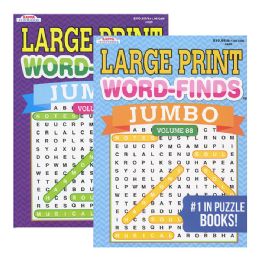48 pieces Kappa Jumbo Large Print Word Finds Puzzle Book - Crosswords, Dictionaries, Puzzle books