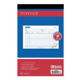 24 of 50 Sets 5 9/16" X 8 7/16" 2-Part Carbonless Invoice Book