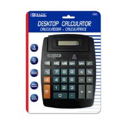 12 Wholesale 8-Digit Large Desktop Calculator W/ Adjustable Display