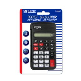24 Wholesale 8-Digit Pocket Size Calculator W/ Flip Cover