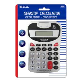 12 Bulk 8-Digit Silver Desktop Calculator W/ Tone