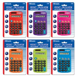 24 Wholesale 8-Digit Dual Power Pocket Size Calculator
