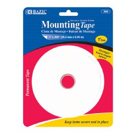 24 Wholesale 1" X 200" Double Sided Foam Mounting Tape