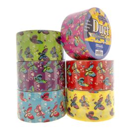 24 pieces 1.88" X 5 Yards Butterfly Series Duct Tape - Tape & Tape Dispensers
