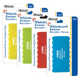 24 Wholesale Magnetic Whiteboard Eraser W/ Foam Comfort Grip