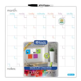 12 pieces 14" X 14" Magnetic Dry Erase Calendar Tile - Office Accessories
