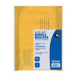 24 of 6" X 9.25" (#0) SelF-Seal Bubble Mailers (4/pack)