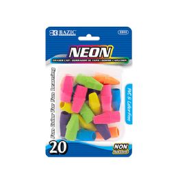 24 Wholesale Neon Eraser Top (20/pack)