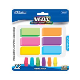 24 Bulk Neon Eraser Sets (12/pack)