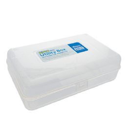 24 pieces Clear Multipurpose Utility Box - Organizer