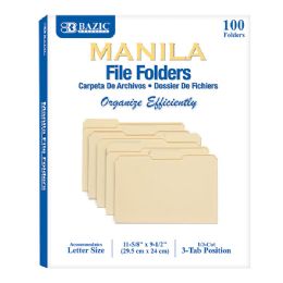 5 pieces 1/3 Cut Letter Size Manila File Folder (100/box) - Folders & Portfolios