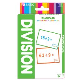 24 pieces Division Flash Cards (36/pack) - Labels ,Cards and Index Cards