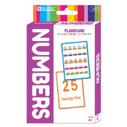 24 pieces Numbers Flash Cards (36/pack) - Labels ,Cards and Index Cards
