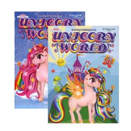 48 pieces Kappa Unicorn World Coloring & Activity Book - Coloring & Activity Books