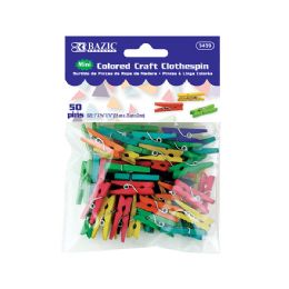 24 of Mini Colored Clothes Pin (50/pack)