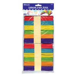 24 Wholesale Colored Craft Stick (100/pack)