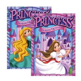 48 Wholesale Jumbo Princess Coloring & Activity Book